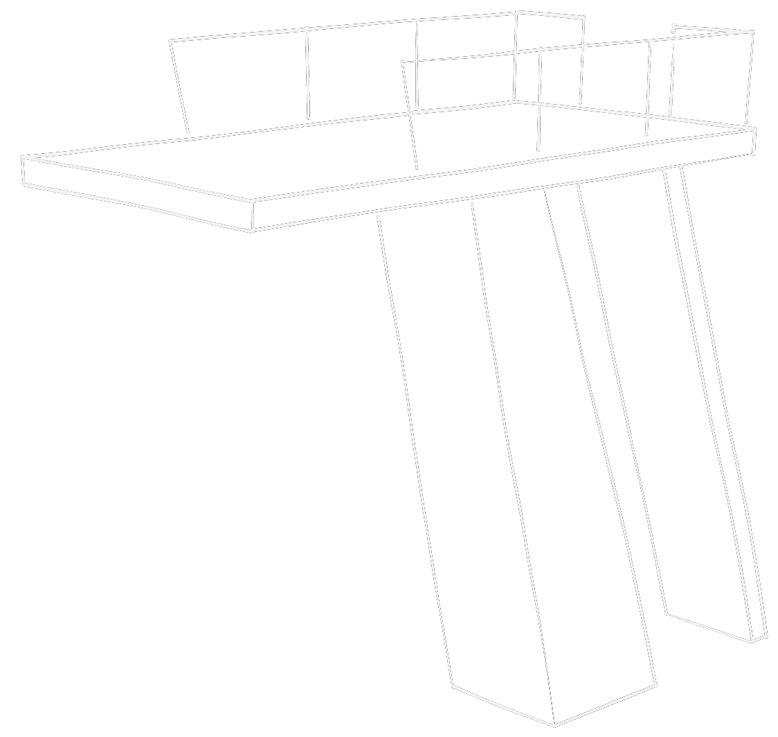 Illustration of a diving tower platform